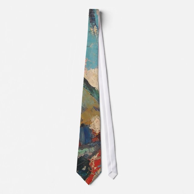 S Shano Colour Mountain Length 17 Tie (Front)
