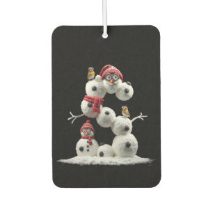 S-shaped Snowman-minion Car Air Freshener
