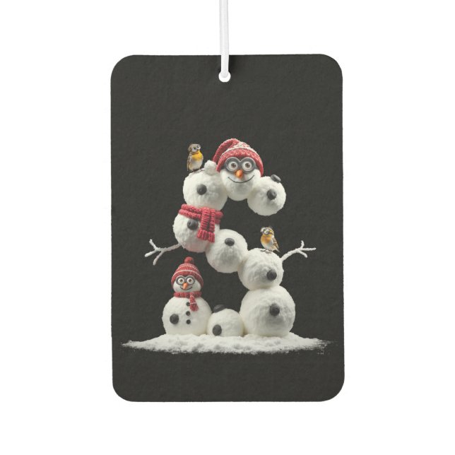 S-shaped Snowman-minion Car Air Freshener (Front)