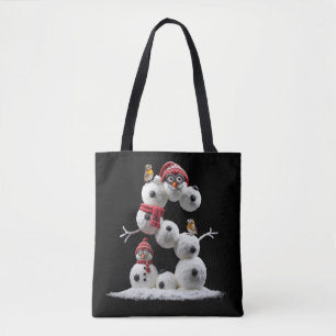 S-shaped Snowman-minion Tote Bag