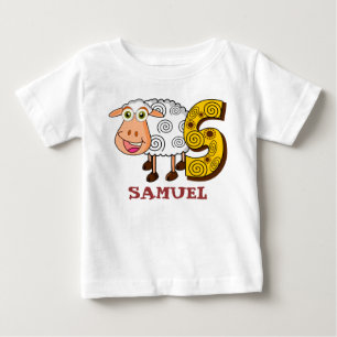 S SHEEP personalised kids Baby T-Shirt
