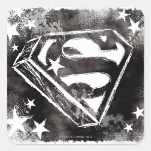 S-Shield With Stars Square Sticker