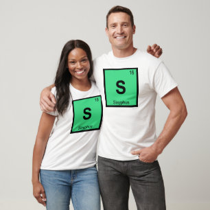 S - Sisyphus Greek Chemistry Periodic Table Symbol T-Shirt