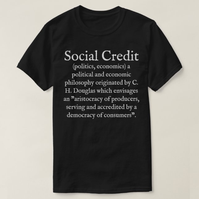 S Social Credit Politics Moribund Institute Wear Y T-Shirt (Design Front)