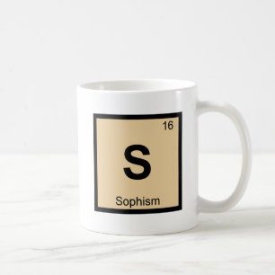 S - Sophism Philosophy Chemistry Periodic Table Coffee Mug