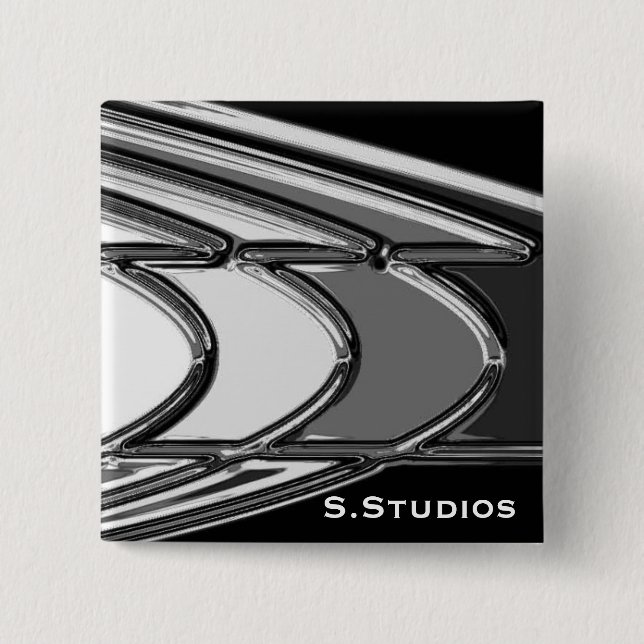 S.Studios Logo 15 Cm Square Badge (Front)