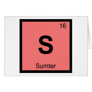S - Sumter South Carolina Chemistry Periodic Table