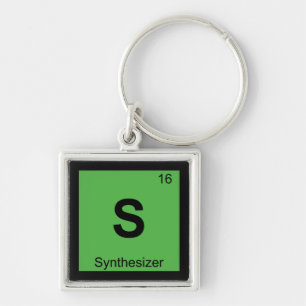 S - Synthesizer Music Chemistry Periodic Table Key Ring