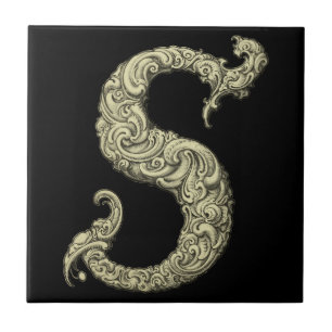 S - The Falck Alphabet (Golden) Tile