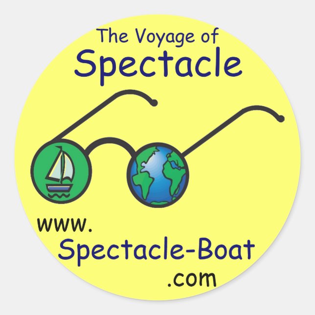 S/V Spectacle Small Yellow Stickers (Front)
