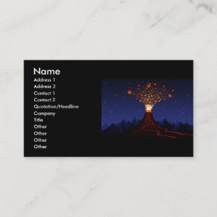 s_volcano-2560x1600, Name, Address 1, A... Business Card