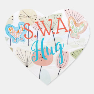 S.W.A.K. HEART STICKER