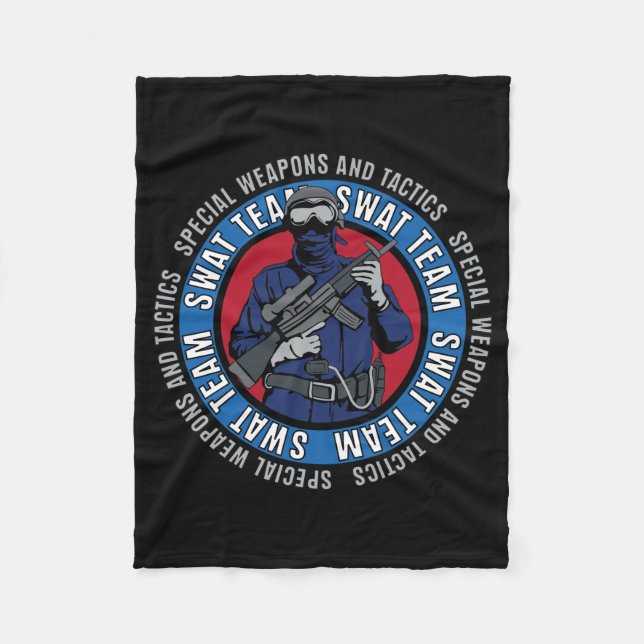 S.W.A.T. Team Fleece Blanket (Front)