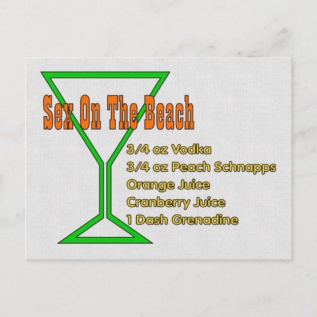 S*x On The Beach Postcard (Front)