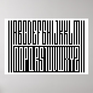 SA.0294 - Alphabeth Extra Large Poster