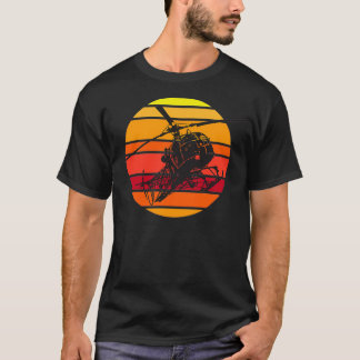 SA 315B Lama Helicopter Sunset T-Shirt