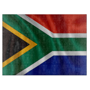 SA Flag Glass cutting board