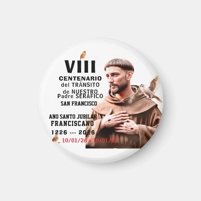 Sa  Francisco de Assisi Glossy Poster Magnet (Front)