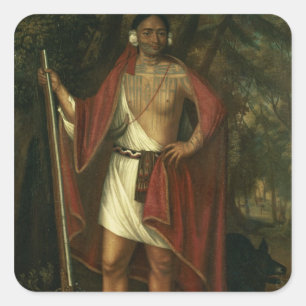 Sa Ga Yeath Qua Pieth Tonne Square Sticker