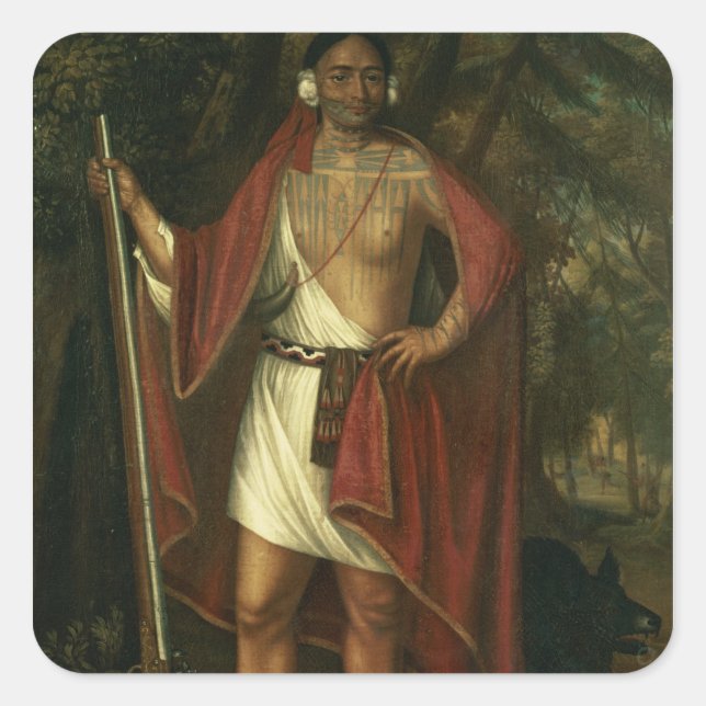 Sa Ga Yeath Qua Pieth Tonne Square Sticker (Front)