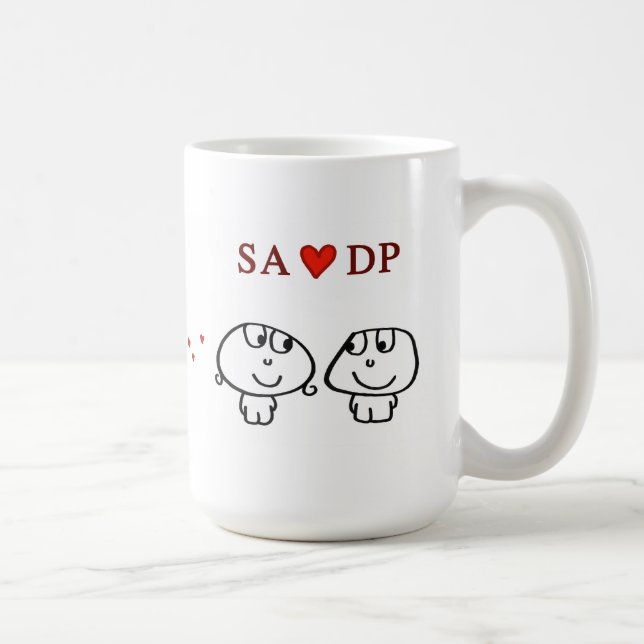 "SA heart DP" Coffee Mug (Right)