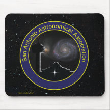 SAAA logo with Hubble Deep Field Mouse Pad