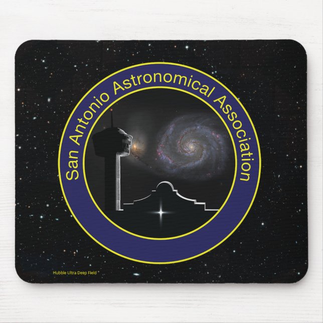 SAAA logo with Hubble Deep Field Mouse Pad (Front)