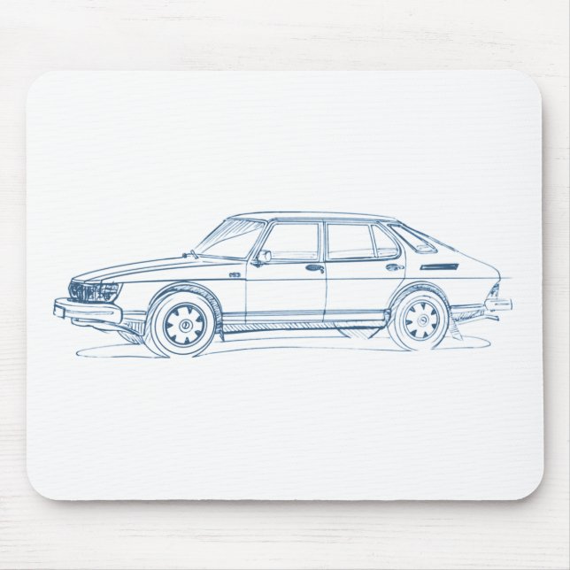 Saab 900 1978 mouse mat (Front)