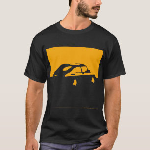 Saab 900, 1990 - Yellow on charcoal T-Shirt