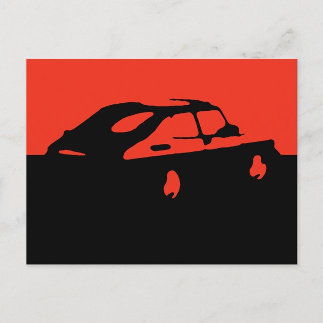 Saab 900 SPG/Aero - Red on dark postcard (Front)