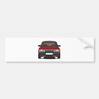 Saab 900 turbo (red) bumper sticker