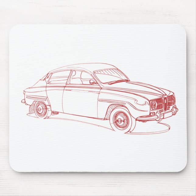 Saab 96 1967 mouse mat (Front)