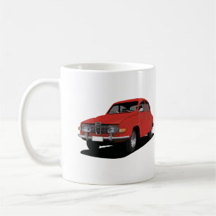 Saab 96 - 6 colours - Two image coffee mug
