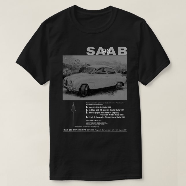SAAB 96      T-Shirt (Design Front)
