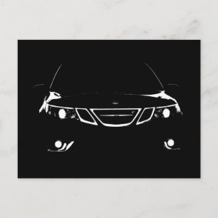 Saab 9-3 Aero Postcard