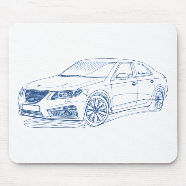 Saab 9-5 2011 mouse mat (Front)