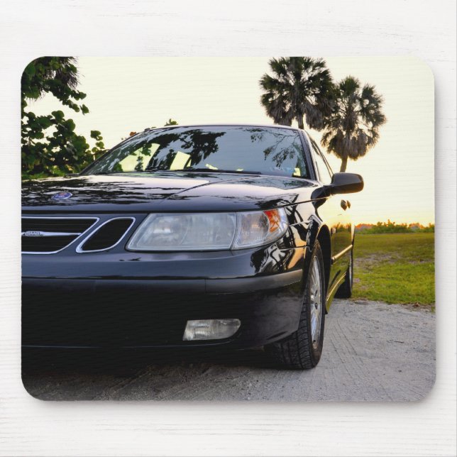 Saab 9-5 Arc SportWagon 2005 in Florida Sunset Mouse Mat (Front)