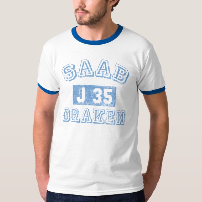 Saab Draken - BLUE T-Shirt (Front)