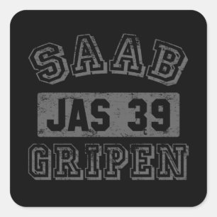 Saab Gripen Square Sticker