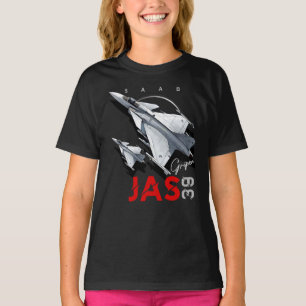 Saab JAS39 Gripen Swedish Fighterjet Aircraft T-Shirt
