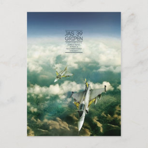 Saab JAS 39 Gripen postcard