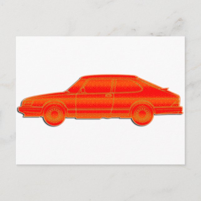 Saab Profile Postcard (Front)