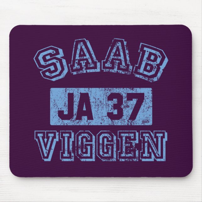 Saab Viggen - BLUE Mouse Mat (Front)