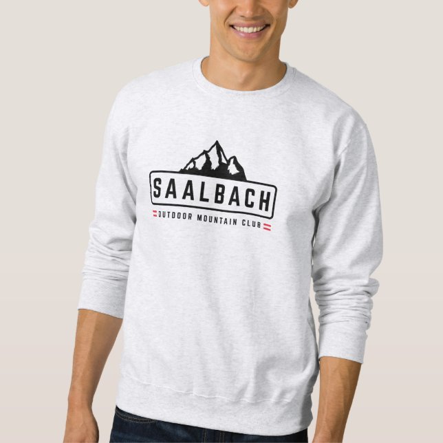 Saalbach Austria Outdoors   Sweatshirt (Front)
