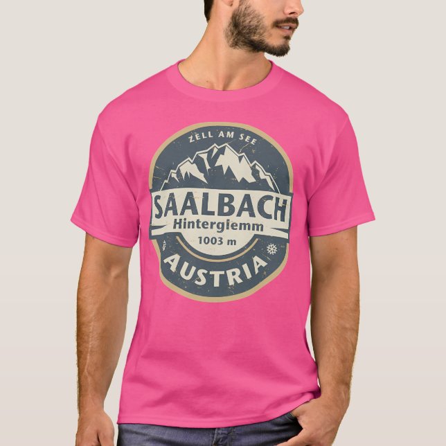 Saalbach-Hinterglemm Austria Active T-Shirt (Front)