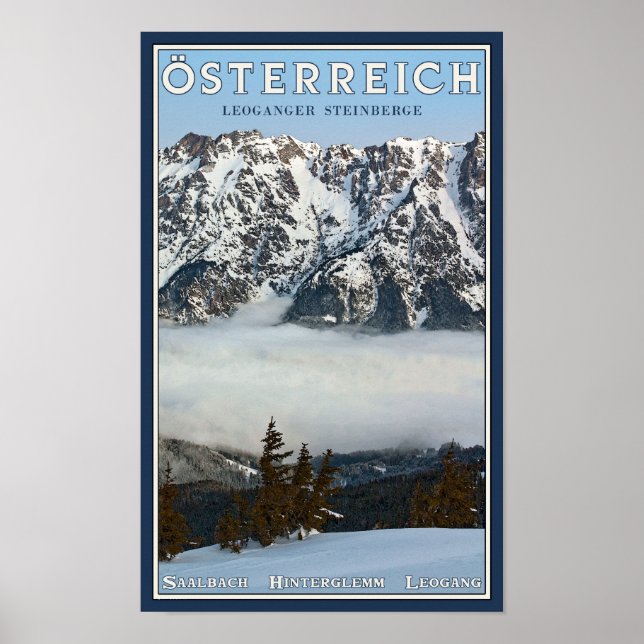 Saalbach - Valley Fog Poster (Front)