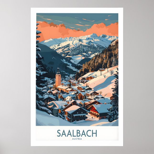 Saalbach Wall Art Poster 1 (Front)