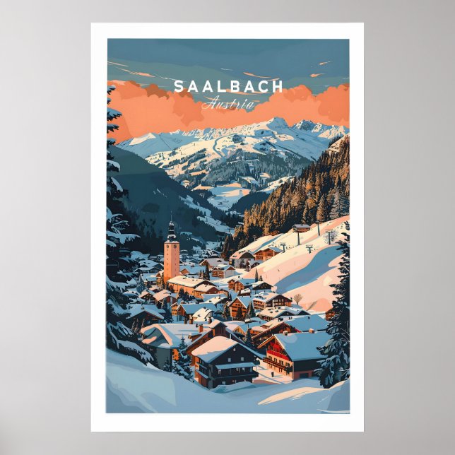 Saalbach Wall Art Print 1 (Front)