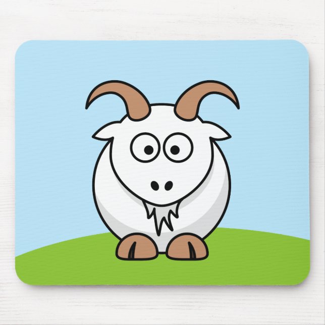 Saanen Goat Mouse Mat (Front)