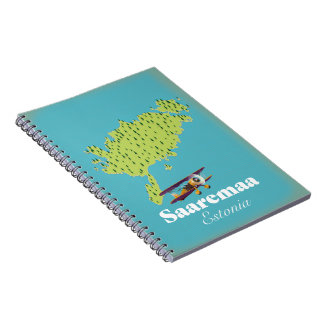 Saaremaa Estonia map Notebook